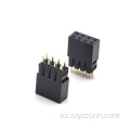Conector de cabezal hembra de paso de 2,54 mm recto 8P